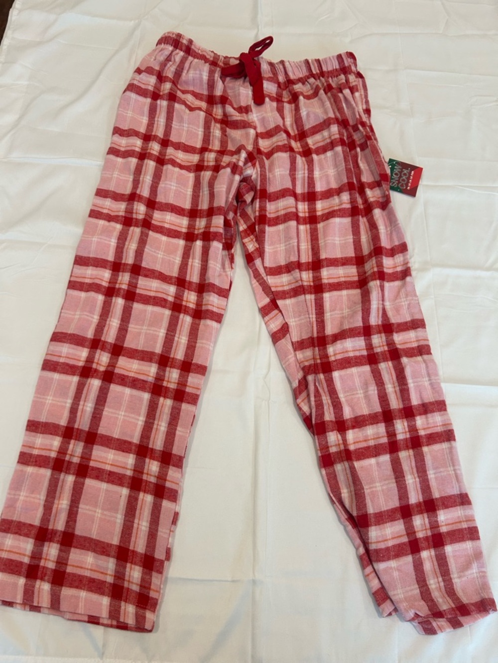 Women’s Pink & Red Plaid Flannel Sleep Pants